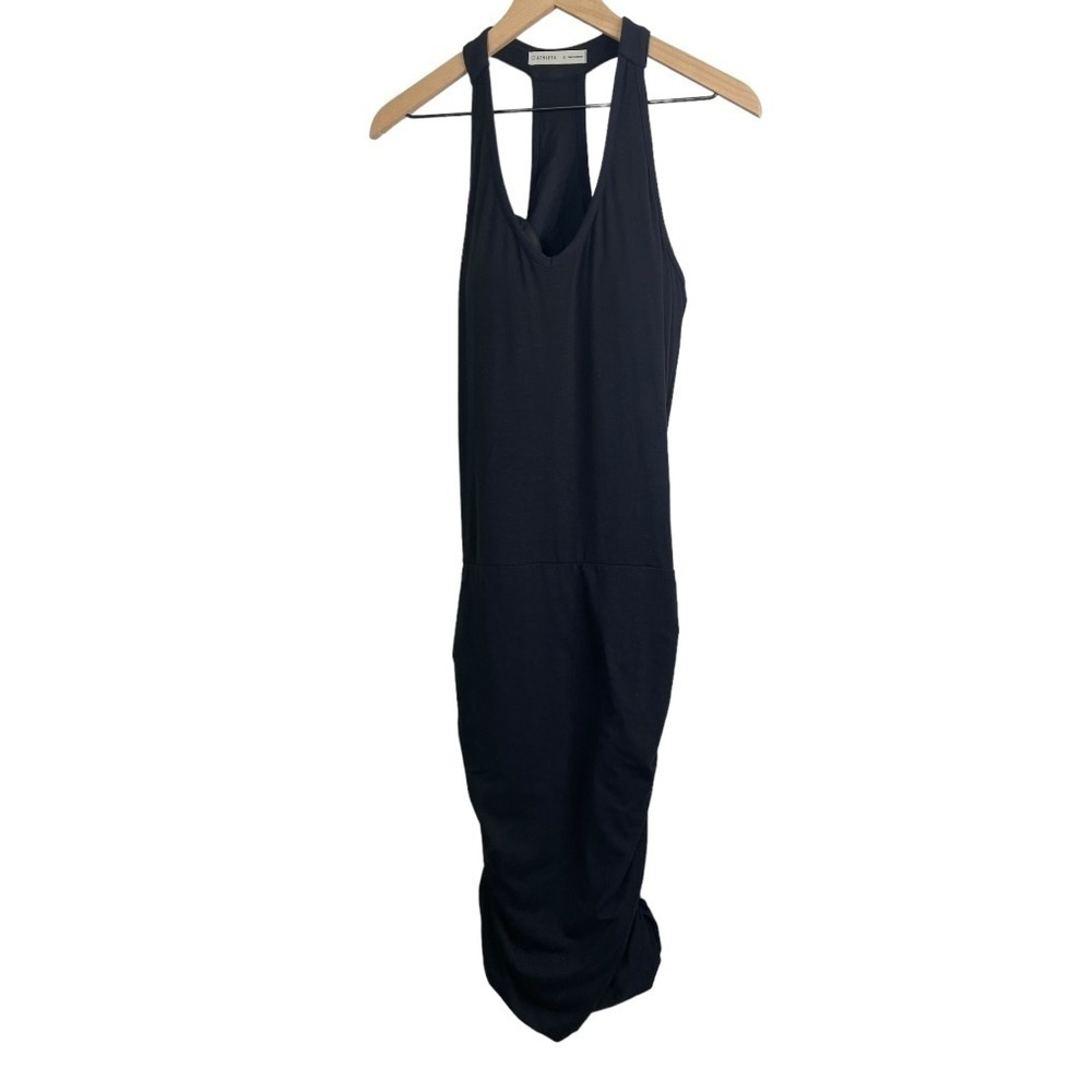 Athleta Women’s Tee Racerback Black Knit Dress - Picture 2 of 4